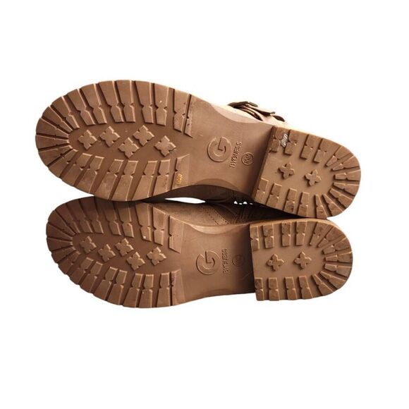 By Guess Brown Strappy Combat Boots - Picture 8 of 11